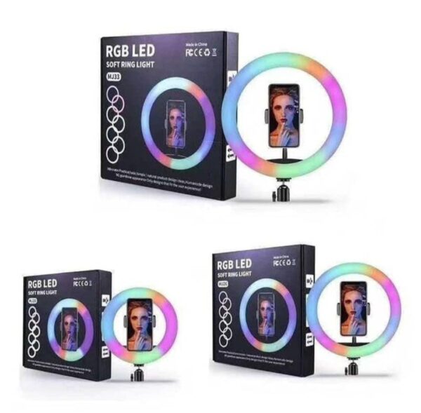 MJ33 RGB Ring Light with Tripod