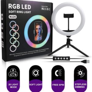 MJ26 RGB LED Ring Light 26cm