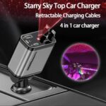 4-in-1 Car Charger with Star Light